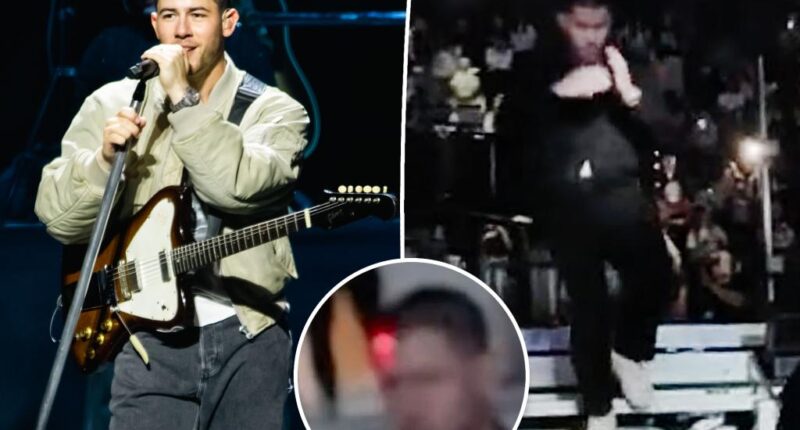 Nick Jonas bolts off stage during Jonas Brothers concert after being pointed with laser