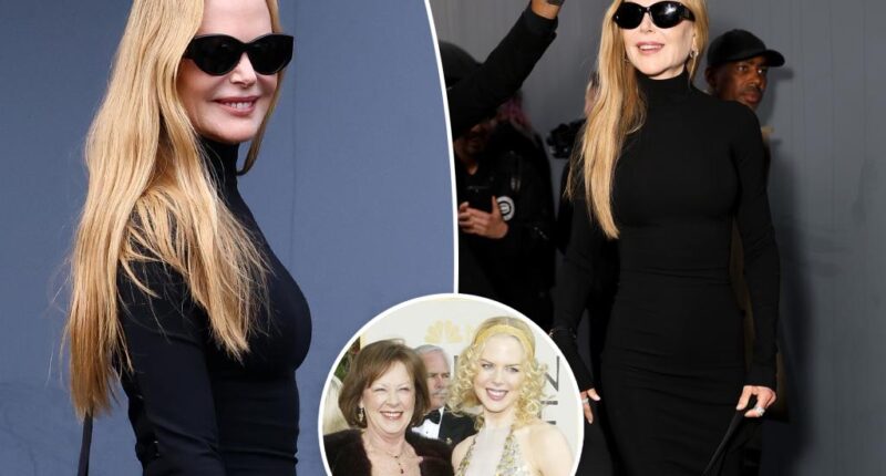 Nicole Kidman attends Paris Balenciaga show after mom's death