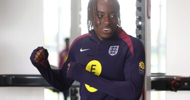Noni Madueke will be available for selection for England's matches with Greece and Finland