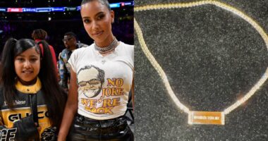 North West gives mother Kim Kardashian a diamond necklace with unexpected engraving for her 44th birthday
