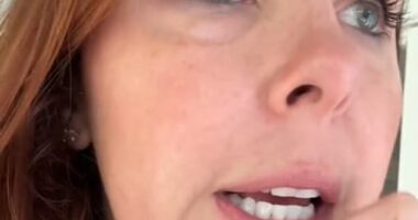 Katie Santry, from Columbus Ohio, started sharing a series of TikTok videos after she stumbled upon the rug about two feet below ground