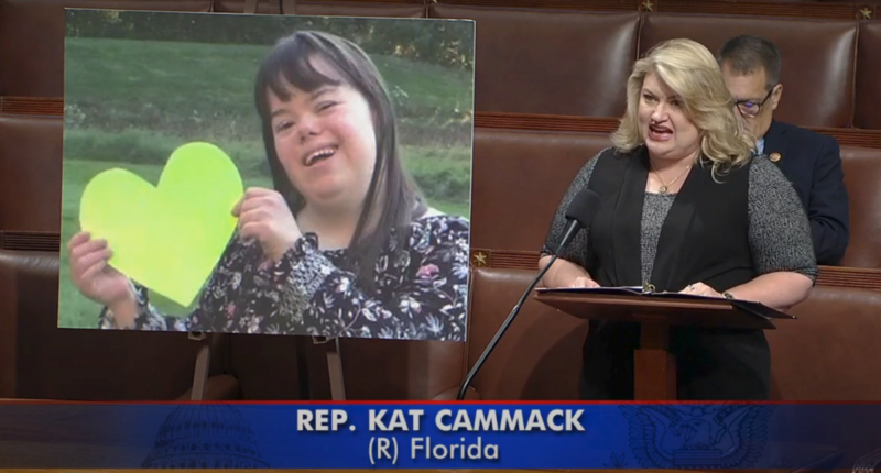Kat Cammack speaking on Organ Transplant Discrimination Prevention Act