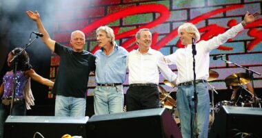 Pink Floyd reportedly agreed to sell the rights to their substantial music catalogue as well as their name and likeness as a band to Sony Music for $400M this week (pictured in 2005)