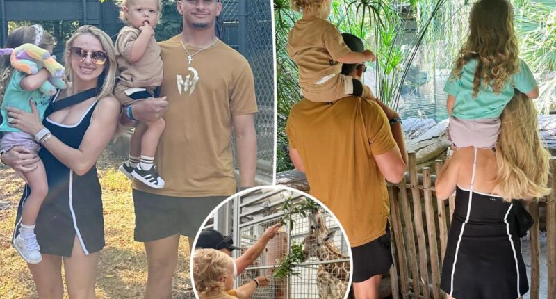 Pregnant Brittany Mahomes shares zoo photos with Patrick, kids