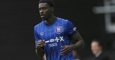 Ipswich defender Axel Tuanzebe nearly lost his thumb in a freak kitchen accident last week