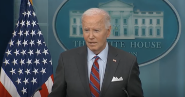 Joe Biden gives briefing