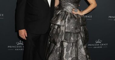 Prince Albert II of Monaco (pictured) looked dashing last night as he attended the Princess Grace awards with his daughter Jazmin Grimaldi on his arm