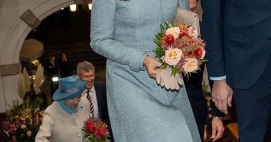 Queen Mary looked elegant in a mint green ensemble as she joined her husband King Frederik and his aunt Princess Benedikte at the state opening of parliament
