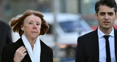 Monster of Avignon rape victim Gisele Pelicot was greeted with warm applause as she arrived (pictured above) to give evidence in the ongoing trial of her husband