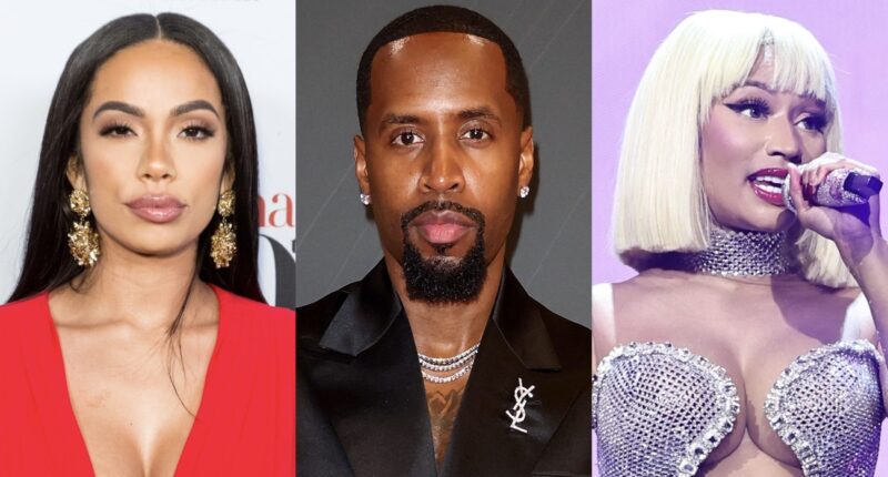 Social Media Thinks Erica Mena Has Reacted To The Footage Of Safaree At Nicki Minaj's 'Pink Friday 2' Concert In Miami
