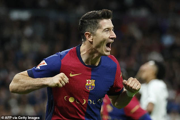 Real Madrid 0-4 Barcelona: Kylian Mbappe and Co have a night to forget in the Frenchman's first El Clasico - as Robert Lewandowski's brace helps send Hansi Flick's side six points clear