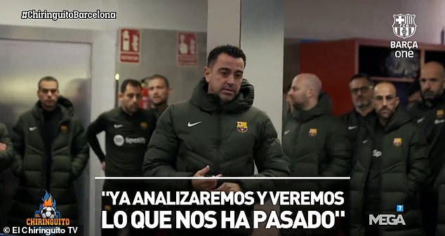 New footage has shown how Xavi addressed Barcelona's squad after deciding to step down
