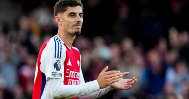 Arsenal are confident that Kai Havertz will not be sidelined for long despite his knee injury