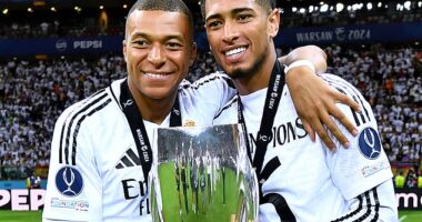 Real Madrid have the highest squad value (£1.45bn) in football according to football boffins