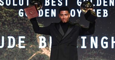 Jude Bellingham is the reigning Golden Boy having picked up the prestigious award for 2023