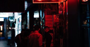 Sydney nightclub Club 77 has claimed it was 'harassed' by the NSW Police, including questioning how big the queue to get in was and if they were more than two abreast. A queue for Club 77 is pictured