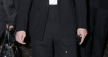 Rocco Ritchie cut a suave figure as he left Chiltern Firehouse on Thursday night after partying with a slew of stars for the 10th anniversary bash