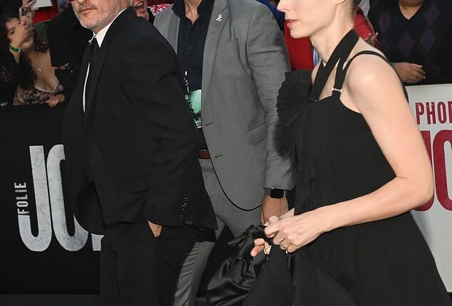 Rooney Mara made a rare appearance with her husband Joaquin Phoenix at the Hollywood premiere of his movie Joker: Folie à Deux, which was held at the TCL Chinese Theater on Monday
