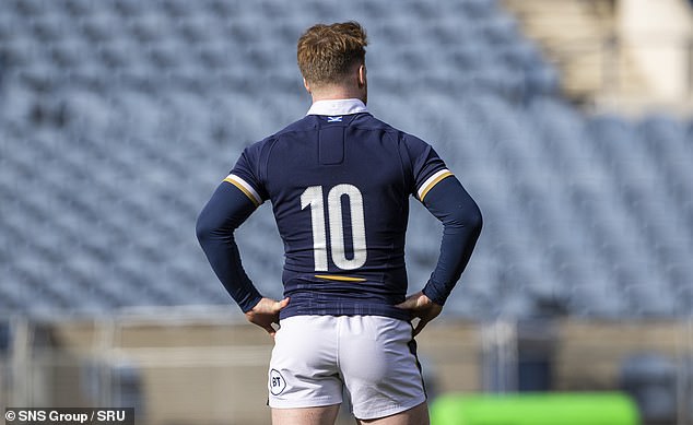 Stuart Hogg has denied six charges against him and will stand trial next month