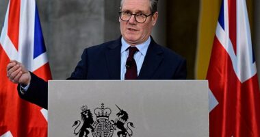 Russia calling up North Korean troops to fight in Ukraine would be 'an act of desperation' by Vladimir Putin , Sir Keir Starmer claimed today as he spoke in Berlin