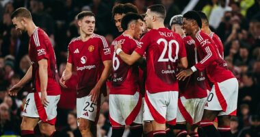 Manchester United cruised to a 5-2 victory over Leicester in the Carabao Cup on Wednesday