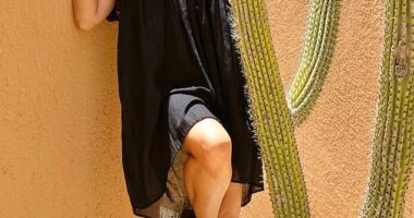 Salma Hayek's amazed fans got an opportunity to admire her ageless beauty in a new series of snaps she dropped on her Instagram page on Friday showing her soaking up the sun in what appears to be her home country of Mexico