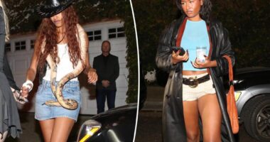 Sasha and Malia Obama dress in Western apparel for Billie Eilish's star-studded Halloween party in Hollywood