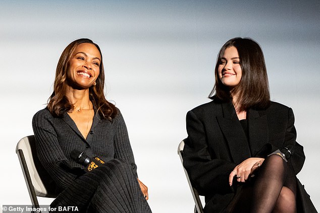 Selena Gomez and co-star Zoe Saldana continued their press run for their forthcoming film Emilia Perez as the countdown to its release commences