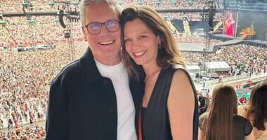Sir Keir also received free tickets to the Taylor Swift show, where he was pictured hugging his wife Victoria