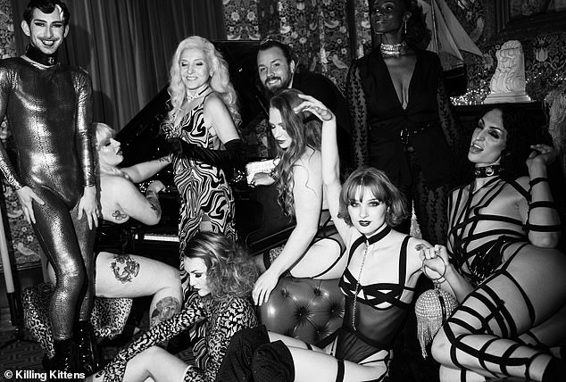 Killing Kittens, which organises female-centric sex parties, hosted the Killing Kittens Ball (pictured) in a country mansion on the Oxfordshire border. Held on a Friday night, the event attracted many people from the surrounding areas, according to Killing Kittens founder Emma Sayle