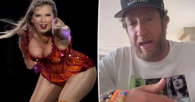 Taylor Swift thanks Dave Portnoy in handwritten letter delivered at Eras Tour