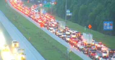 Traffic is at a standstill at the escape from the Ft Myers/Naples/Cape Coral area of Florida on I-75 towards Miami this morning. Officials say similar scenes can be found on I-4 towards Orlando and on NB I-75 out of Tampa