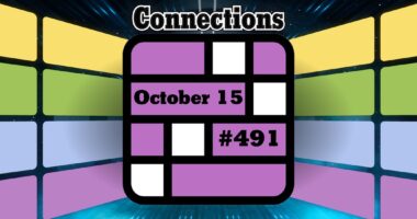Today's Connections Hints & Answers For October 15, 2024 (Puzzle #491)