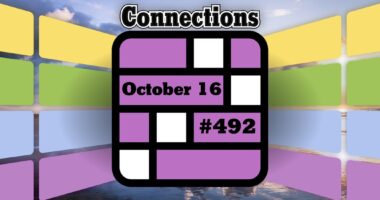 Today's Connections Hints & Answers For October 16, 2024 (Puzzle #492)