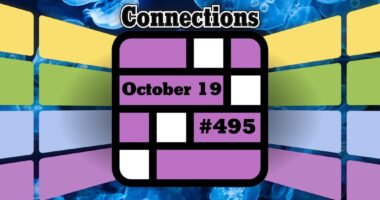 Today's Connections Hints & Answers For October 19, 2024 (Puzzle #495)