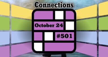 Today's Connections Hints & Answers For October 24, 2024 (Puzzle #501)