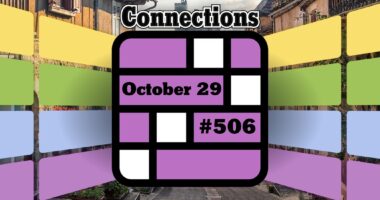 Today's Connections Hints & Answers For October 29, 2024 (Puzzle #506)