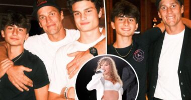Tom Brady attends Taylor Swift's Eras Tour with sons Jack and Benjamin