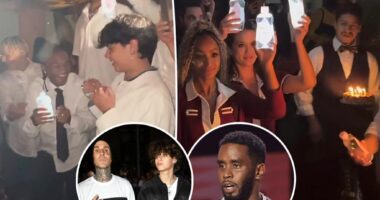 Travis Barker’s son Landon blasted for attending 'gross' Diddy-themed party with baby oil bottles, sex jokes