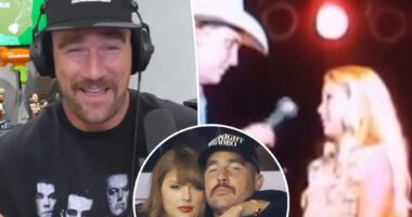 Travis Kelce reacts to adorable video of 11-year-old Taylor Swift performing onstage