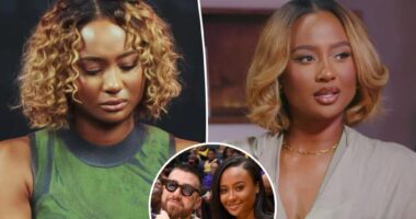Travis Kelce's ex Kayla Nicole chokes back tears after podcast backlash