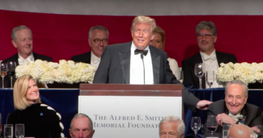 Trump Has Audience Rolling With Laughter At Charity Dinner