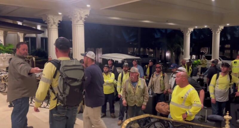 Trump Sheltered 275+ Linemen at His Doral Resort Ahead of Hurricane Milton.