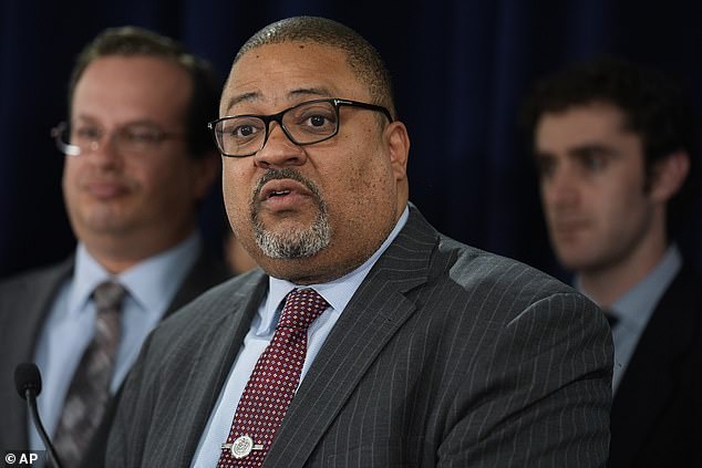 Manhattan District Attorney Alvin Bragg speaks to the media after a jury found former President Donald Trump guilty on 34 felony counts of falsifying business records, May 30, 2024, in New York. The new documentary 'Chasing Trump II' will dive into Bragg's backgroudn and motivations