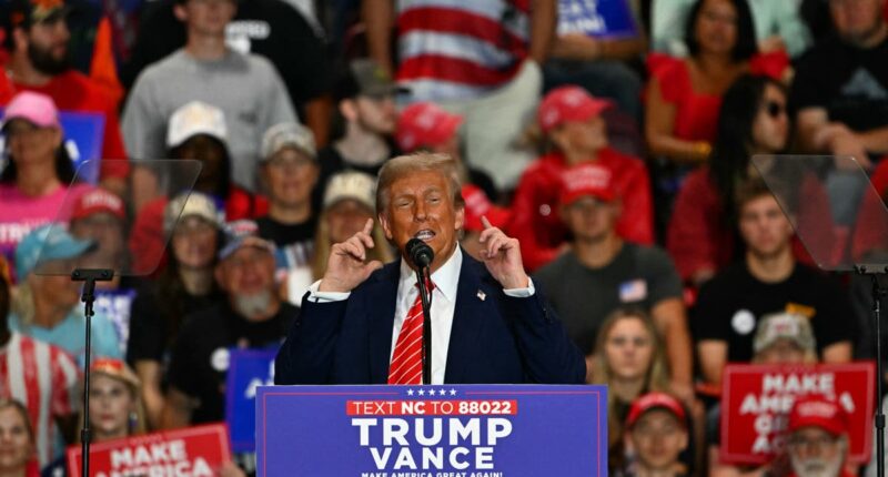 Trump goes on bizarre rant about water in talk about Hurricane Helene