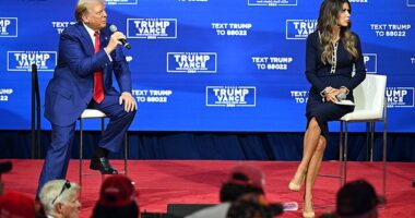 A Donald Trump town hall full of odd moments was punctuated by a joke the former president made about getting shot to a couple whose son died at war in Afghanistan