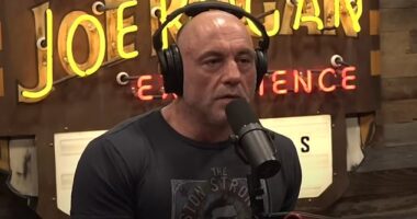 Joe Rogan at his podcast studio in Austin, Texas