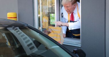 Trump serves disturbing message through McDonald’s drive-thru window about whether he’ll accept election result