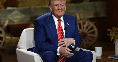 Donald Trump branded himself the 'father of IVF' during a town hall event with women on Tuesday where his flip-flopping on abortion came under intense scrutiny