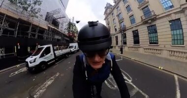 Vine was cycling through central London when the encounter with the taxi driver happened